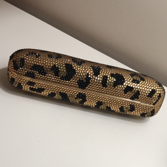 🤩🤩STUNNING Leopard Rhinestone Clutch - Picture 2 of 5
